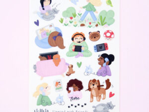 Sticker Sheet Unwind with Friends