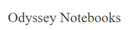 Odyssey Notebooks